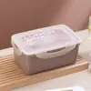 Lonchera Estilo Japonés Bento, Aptas para Microondas, Lonchera Portátil para Estudiantes y Trabajadores de Oficina, Lonchera para Ensaladas, Caja Compartimentada para Mantener Fresco