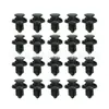Caja de 190 piezas hebilla 6 tamaños sujetadores para coche remache ABS clip de varilla de empuje hebilla de guardabarros parachoques
