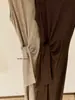 Wgwe8790 Vestido de punto sin mangas para mujer Guangzhou Shisanxing Primavera/Verano Nuevo con Cinturón de Corbata y Falda Larga Bodycon