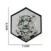Parche de Tela Bordado Tigre de la Selva Transfronterizo Bestia Jaguar Panda Insignia de Velcro Accesorios Parche Personalizado para Mochila