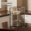 Cubierta de alimentos transparente multicapa para uso doméstico, a prueba de polvo y conservadora de alimentos, apilable para almacenamiento en la cocina y la mesa del comedor