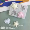 Molde de Silicona para Donut Estrella de Amor Chocolate Estrella de Cinco Puntas Molde Decorativo para Pastel de Azúcar Fondant DIY Arcilla Huevo