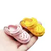 Diapositivas mini de colores de gran venta, llaveros de pantuflas lindas, accesorios para manualidades, decoraciones divertidas y versátiles para zapatos