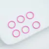 Anel de Conexão de Ferro Pintado Colorido de Único Laço/Laço Aberto 8/10/12mm Acessórios DIY Material para Chaveiro/Pulseira