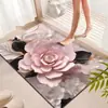 Los Felpudos para Puerta de Entrada Transfronterizos Son Resistentes al Desgaste, a la Suciedad y Fáciles de Cuidar. Alfombrillas de Velour de Cristal para Puerta de Entrada del Hogar Alfombrillas Florales para Pies