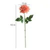 Sensación de Lujo Ligero, Flor Artificial de Dalia Hidratante, Flor Artificial para Decoración de Bodas, Accesorios de Fotografía para el Hogar, Arte Floral de Escritorio, Flor Artificial