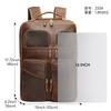 Mochila Marlette Retro Couro Genuíno Mochila Masculina de Alta Qualidade Mochila Crazy Horse Couro Retro Casual Outdoor Viagem Mochila