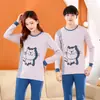 Conjunto de ropa interior térmica de algodón puro para niñas de otoño, conjunto de ropa interior cálida para adolescentes, pijamas para niños, camisetas y pantalones térmicos para niños