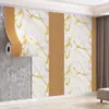 Papel tapiz autoadhesivo tipo panel de roca de luz suave, adhesivo de pared tipo azulejo para decoración de pared de fondo en dormitorio y sala de estar, adhesivo impermeable y resistente a la suciedad