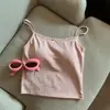 Encaje Encaje Tirante Puro Chaleco Pequeño Verano para Mujer Puro Sexy Ajustado Interior Chica Picante Top Corto para Ropa Exterior