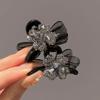Nuevo Pinza de Presión Pequeña Estilo Coreano Platino Trébol de Cuatro Hojas Zirconia Lazo Pasador de Doble Cara Accesorios para el Cabello de Alta Calidad
