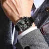 Reloj multifuncional para hombre Chenxi con calendario, impermeable, luminoso, correa cuadrada de silicona, pantalla dual electrónica, venta al por mayor