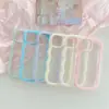 Adecuado para Apple 18 Simple Transparente Funda para Teléfono Móvil Iphone17 Color Puro 16 Borde con Patrón Ondulado 14 Suave 13 Anticaídas 15