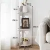 Estante de Esquina para Baño Transfronterizo, Estante de Almacenamiento de Múltiples Niveles con Rejilla para Baño, Estante de Almacenamiento para Esquina de Inodoro de Aromaterapia y Productos para el Cuidado de la Piel