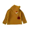 Nuevo Abrigo Suéter 2026 Otoño/Invierno para Niños y Niñas, Bebé, Mechón de Pelo, Pollo, Tejido con Capucha, Estilo Coreano, Ropa Infantil de Color Sólido