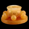 Lingote de topacio natural Feng Shui, conjunto de siete estrellas, adornos, bola de cristal, calabaza, artesanías creativas para el hogar, regalo, decoración