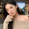 Brincos de Pérola Dourados Retrô para Mulheres, Luxo Acessível, High-End, Brincos Versáteis, Nicho, Brincos Novos Estilo Hong Kong Único