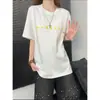 Ropa Nueva de Verano 2026 para Pareja Estilo Coreano Moderna Personalizada Bordada Suelta Oversize Tops Unisex Sensación de Alta Gama