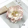 Pintura al óleo simulada Peonía seca Flores artificiales vintage Arreglo floral para bodas Pasador de orquídea Tocado de flor Materiales DIY Adornos pequeños