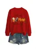 Apenas uma garota que ama o outono Amazon eBay site independente moletom feminino casual confortável