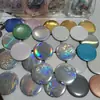 Fundo de Papel para Insígnia de Flash Duplo Ouro Escovado com Glitter Prata com Glitter Branco Papel Escovado Insígnia de Papel Flash Refletivo Base Inferior Papel Base