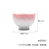 Dinastía Tang y Song Cerámica de Arita Cortina de Cuentas Pintada a Mano Borde de Flor Taza Maestra de Pie Alto Juego de Té Kung Fu Artículos de Cerámica para el Hogar Taza de Degustación Taza de Té