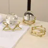 Adornos de Bola de Cristal de Lujo Nórdico, Decoración Creativa para el Hogar para Habitaciones Modelo, Muebles de TV para Sala de Estar, Decoraciones de Escritorio para Oficina