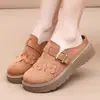 Nuevos Zapatos de Mujer de Primavera Estilo Retro Birkenstock Cómodos Transpirables Sin Cordones Casuales Versátiles Mules de Punta Cerrada para Mujer