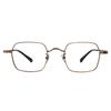 Tortuga Wannian con armazón para gafas de miopía de titanio puro ultraligero para hombre, caja pequeña, armazón para gafas planas con luz anti-azul al por mayor 6801