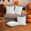 Almohada de Fantasma de Halloween Fantasmita Funda de Almohada Rellena Funda de Cojín de Calabaza Decoración de Sofá de Sala de Estar Funda de Almohada Festiva