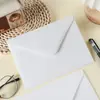 Sobres de papel de pulpa de madera de 120 g de colores, sobres en blanco estilo occidental, sobres para invitaciones de boda y oficina, en stock al por mayor