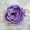 Flores Artificiales de Peonía Rosa con Borde Rizado Cabezas de Flores Decoración de Boda Fondo para Fotografía Accesorios para Cajas de Regalo Cabezas de Flores Artificiales