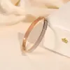 Pulsera de Acero Inoxidable Venta al por Mayor Transfronteriza Oro de 18K de Alta Gama Trébol de Cuatro Hojas Joyería que no se Desvanece Pulsera de Acero de Titanio Joyería