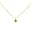 Collar de Piedra Ojo de Tigre de Venta Caliente de Invierno, Estilo Artístico Retro de Nicho de Gama Alta, Aretes de Piedra Ojo de Tigre Maillard, Cadena para Clavícula