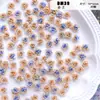 [Rosa Silvestre] Flor de Pegamento Suave Rosa Degradado Retro Material para Joyería Hecha a Mano DIY Manicura con Cuentas Funda de Teléfono Móvil