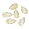 8 * 14mm gota de água de vidro pingente contas de vidro transparente diy handmade hairpin brincos pulseira jóias atacado