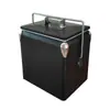 Caja Metálica Aislada Transfronteriza de 13L, Cubeta Portátil para Cerveza para Exteriores Montada en Coche, Caja Aislada de Larga Duración de Arte en Hierro de Lujo Ligero, Cubeta para Vino