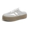Populares Zapatos Blancos sin Talón Slip-On para Mujer 2026 Nuevos Zapatos de Verano para Mujer Mules de Punta Cerrada con Suela Gruesa de Celebridad de Internet