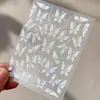 Colección de Pegatinas para Uñas Mariposa: Nuevas Calcomanías Adhesivas para Uñas de Mariposa Blanca Delgadas Flexibles con Relieve de Hada Nuevas de Moda al por Mayor