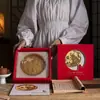 Caixa de Embalagem Grande para Bolo da Lua 0,5kg Sacola para o Festival do Meio Outono 500g Caixa de Presente Caixa Vazia 2025 Nova Caixa de Presente de Alto Padrão Estilo Chinês