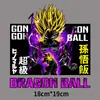 Fornecimento transfronteiriço em estoque de personagens de desenhos animados japoneses Super Saiyan T-shirt impressão de transferência térmica de tinta branca hot stamping agora feito
