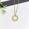 Accesorios para Mujer Cobre Microincrustado Circonita Simple Acero Inoxidable Collar Lujo Ligero Moderno Nicho Joyería para Clavícula Geométrica Moda Ol
