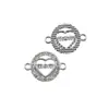 Accesorios de Ropa con Forma de Corazón, Puntos y Diamantes para Venta al por Mayor en Amazon Fashion, Collar con Letra Galvanizada, Pulsera, Joyería, Accesorios para Manualidades DIY