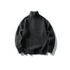 Ropa Vintage 2025 Otoño/Invierno Nuevo Japonés Retro Básico Color Sólido Medio Cremallera Cuello Alto Suéter Jersey Ropa de Punto