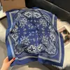 Bufanda de Seda de Nuevo Estilo para Mujer, Moderna y Versátil, Pañuelo Cuadrado de 70 cm, Bufanda para el Cuello Estilo Coreano, Pañuelo Retro para Primavera y Otoño, Pañuelo para la Cabeza