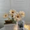 Venta al por mayor de fábrica simulación 6 cabezas Zinnia crisantemo hogar boda simulación flor arreglo floral fila guía de camino flores decorativas