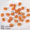 Grânulos de vidro tcheco imitação grãos de café diy pulseira feita à mão colar corrente de celular com contas acessórios material