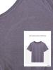 Camiseta Ligera de Tencel Lino Hombro Ancho Cuello Redondo Manga Corta para Mujer Color Sólido Simple Versátil Top Verano Mujer 1688