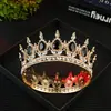 Diadema de Novia Europea y Americana de Gran Corona Transfronteriza Decoración de Pastel de Cumpleaños Corona de Reina de Aleación Barroca