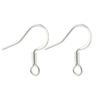 Accesorios de joyería DIY, chapado en acero inoxidable, color oro real de 18 quilates, protección del medio ambiente, gancho para la oreja, pendientes DIY hechos a mano, material de gancho para la oreja